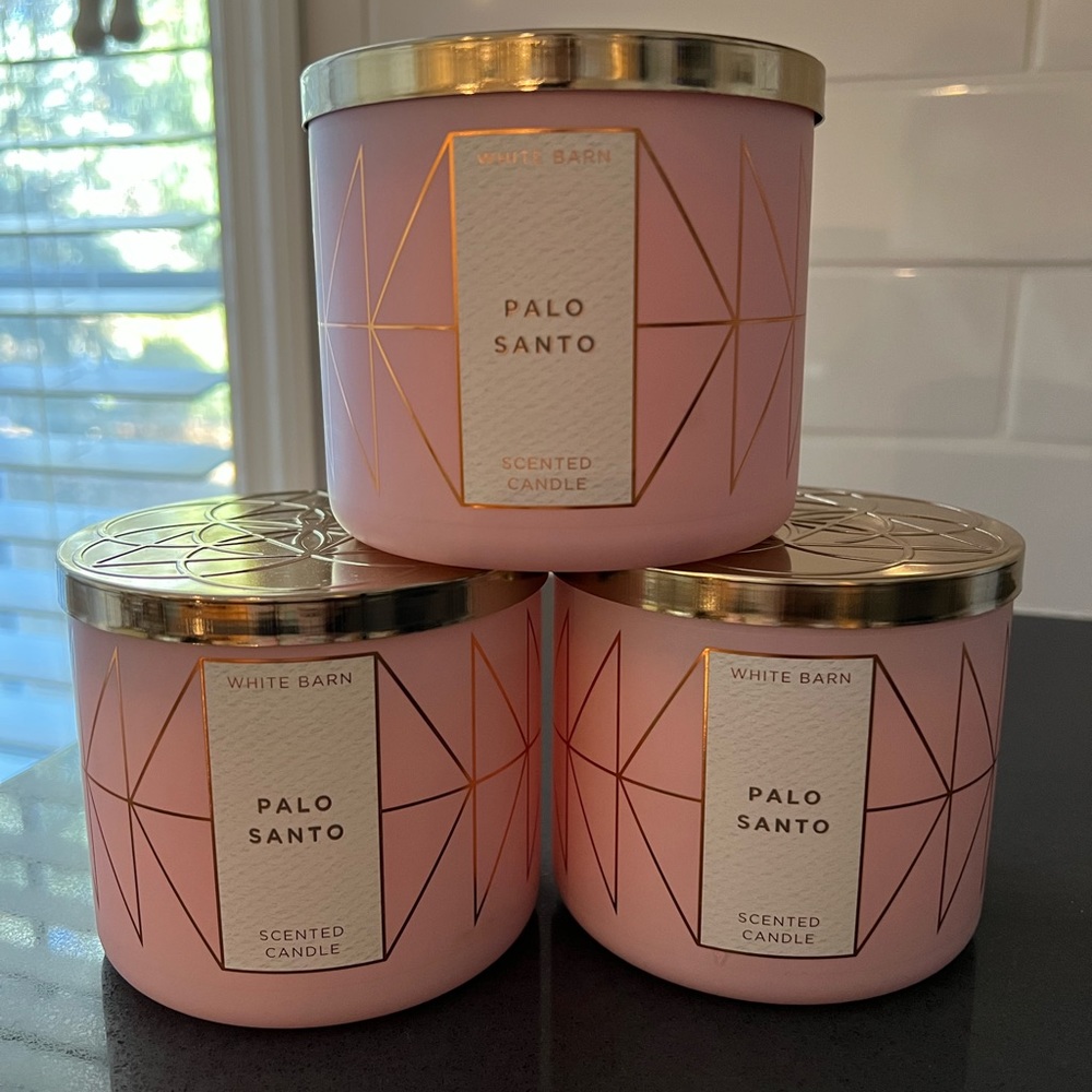 3 White Barn Bath and Body Works Palo Santo Candle NWT NEW